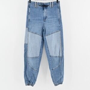 URBAN‎ OUTFITTERS Byron Spliced Jogger Jeans Womens Size S BDG Two Tone Blue